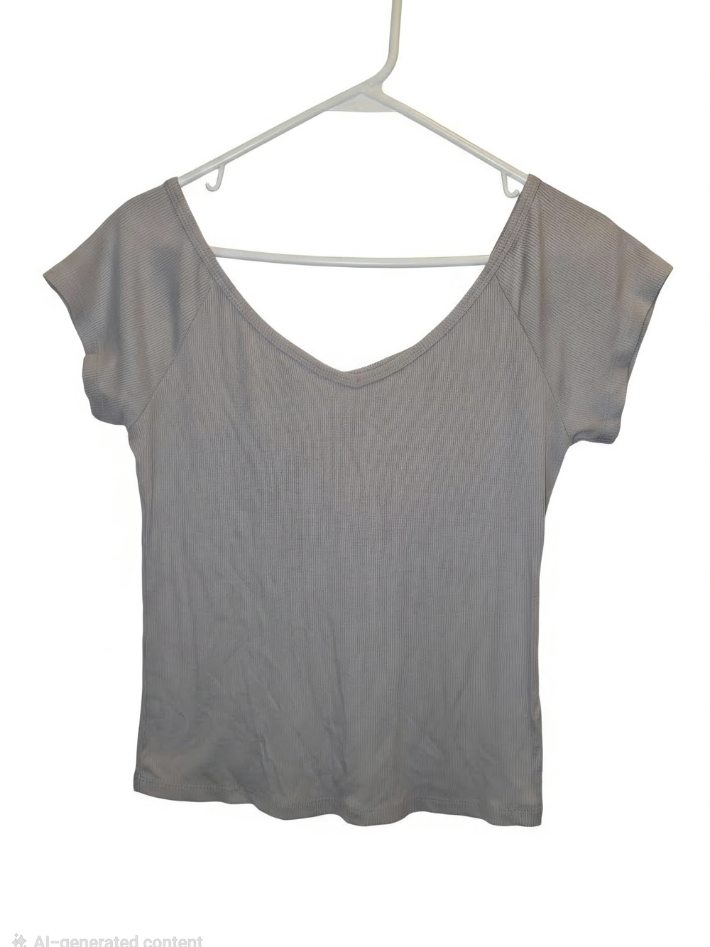 wild fable Ribbed V-Neck Short Sleeve Tee